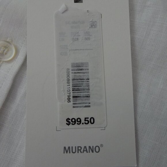 Baird McNutt Linen Button Up Shirt Big Men's Size 4XB White Luxury Resort Beach - Picture 8 of 10